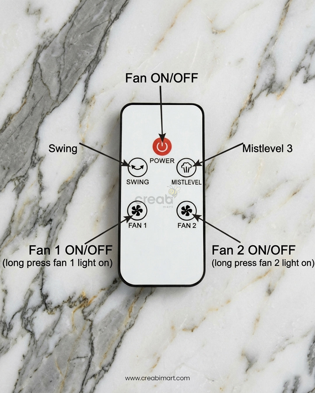 Tabletop Double Head Electric Fan