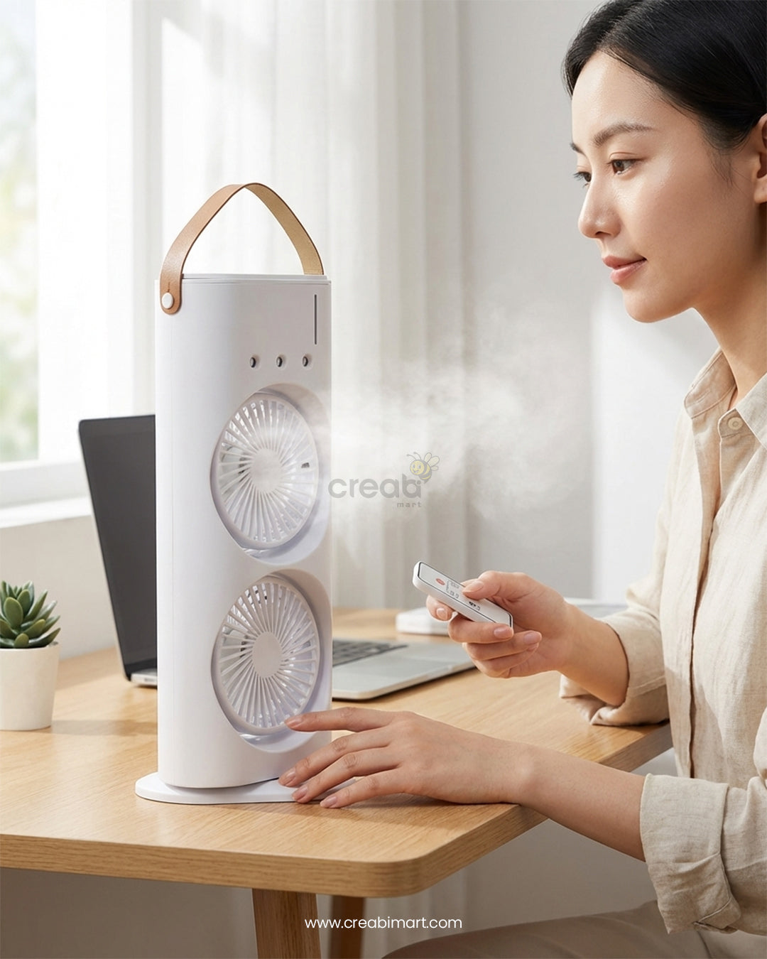 Tabletop Double Head Electric Fan