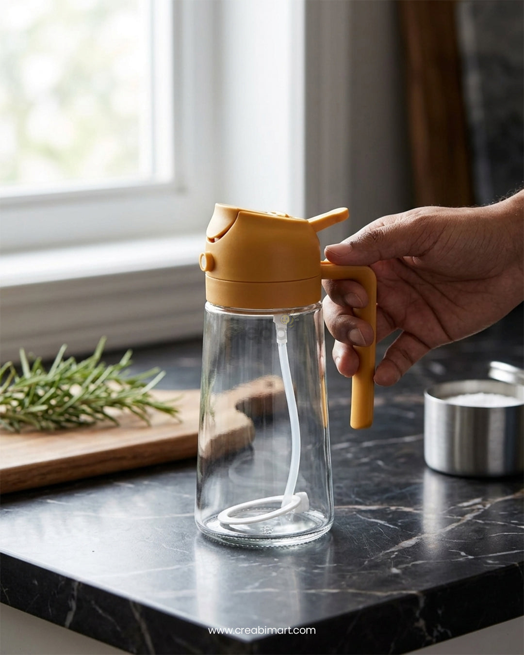 2-in-1 Oil Sprayer & Dispenser – Smart, Mess-Free Cooking Essential