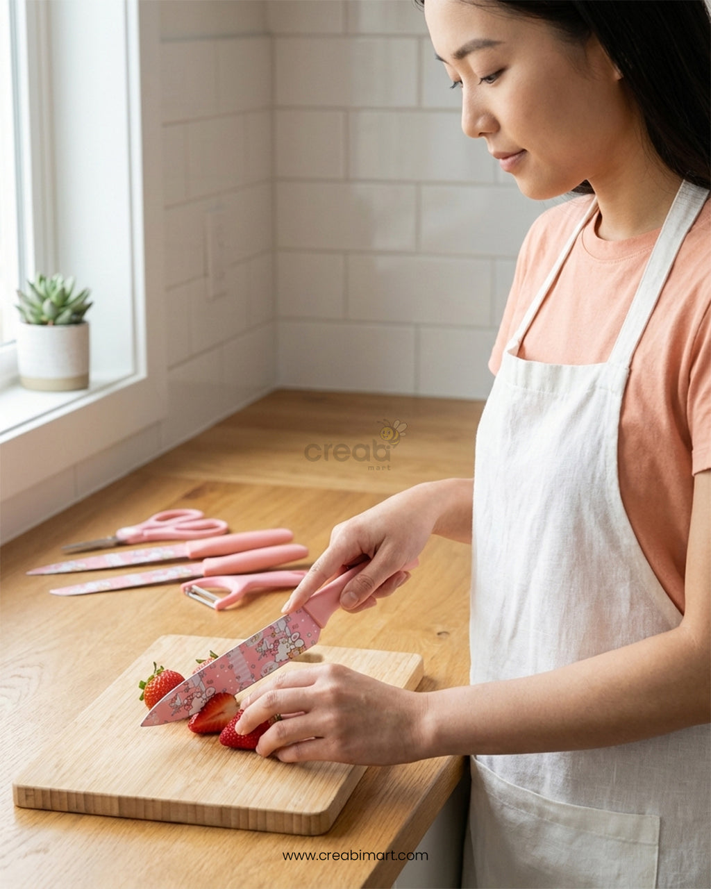 Printed Kitchen Knife Set – Multi-Purpose Stainless Steel Knives for Everyday Cooking