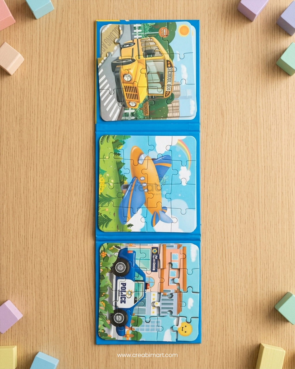 Leveled Puzzle 3 in 1 Magnetic Book