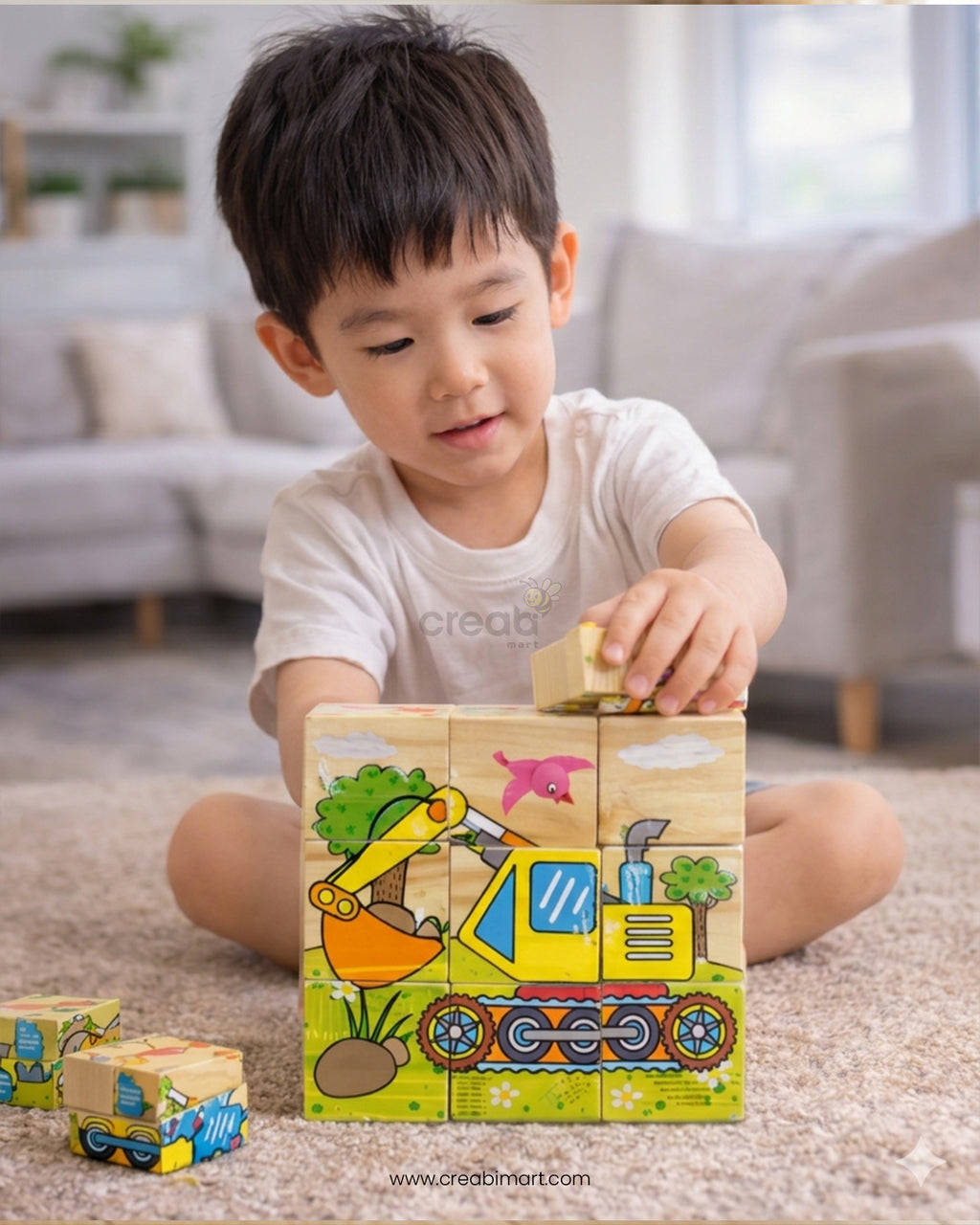 6 Side Painting Wooden Puzzle
